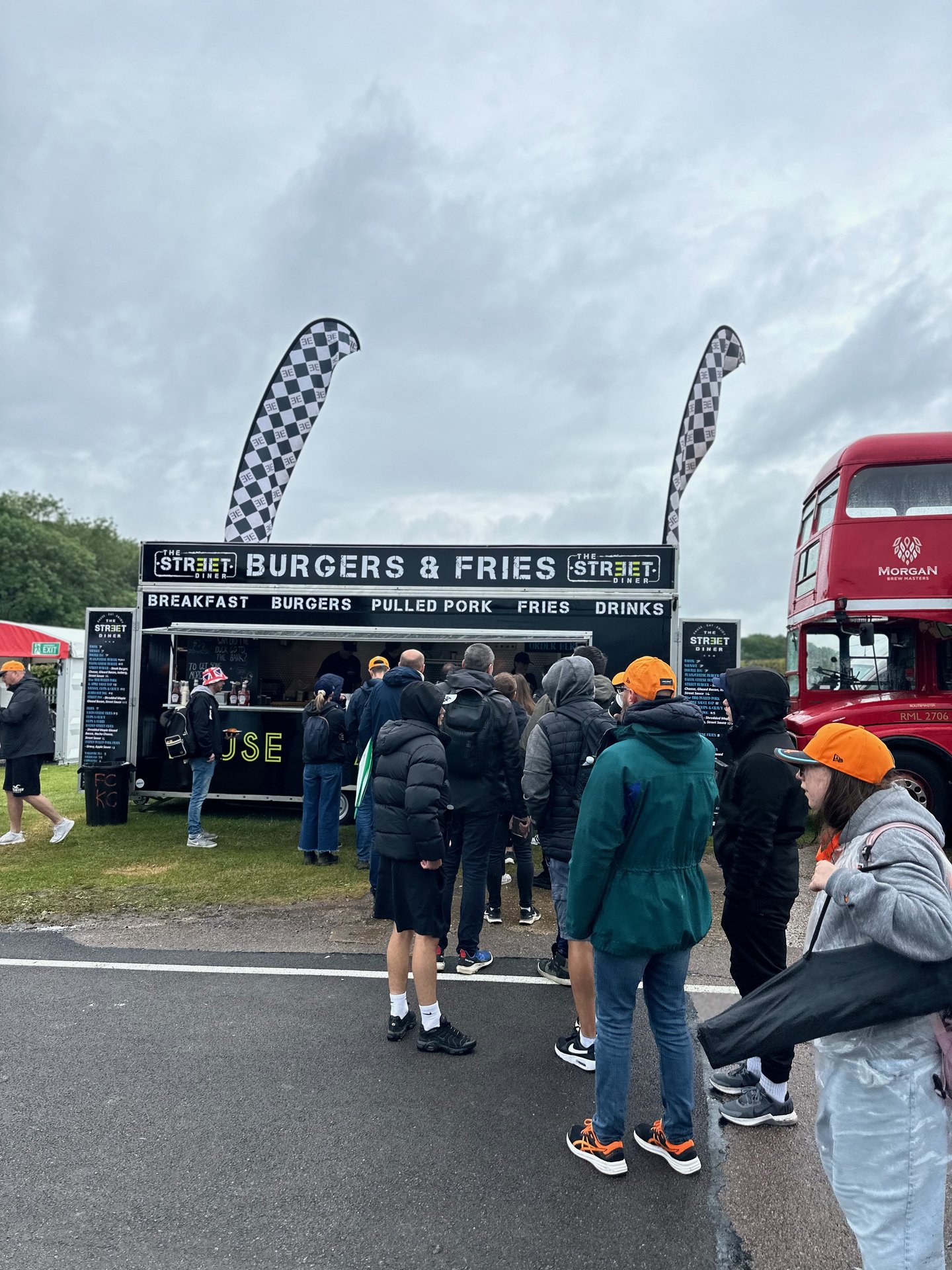 Dukes Diner customer queue - The Street Diner