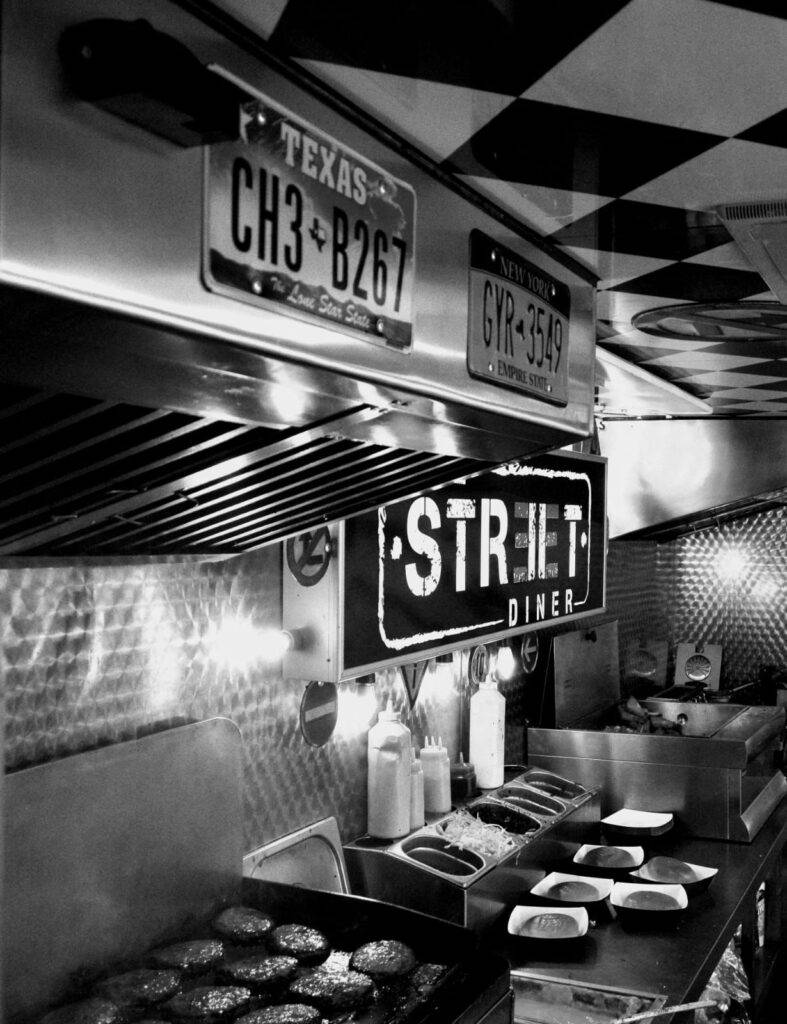 Cooking in the trailer at The Street Diner