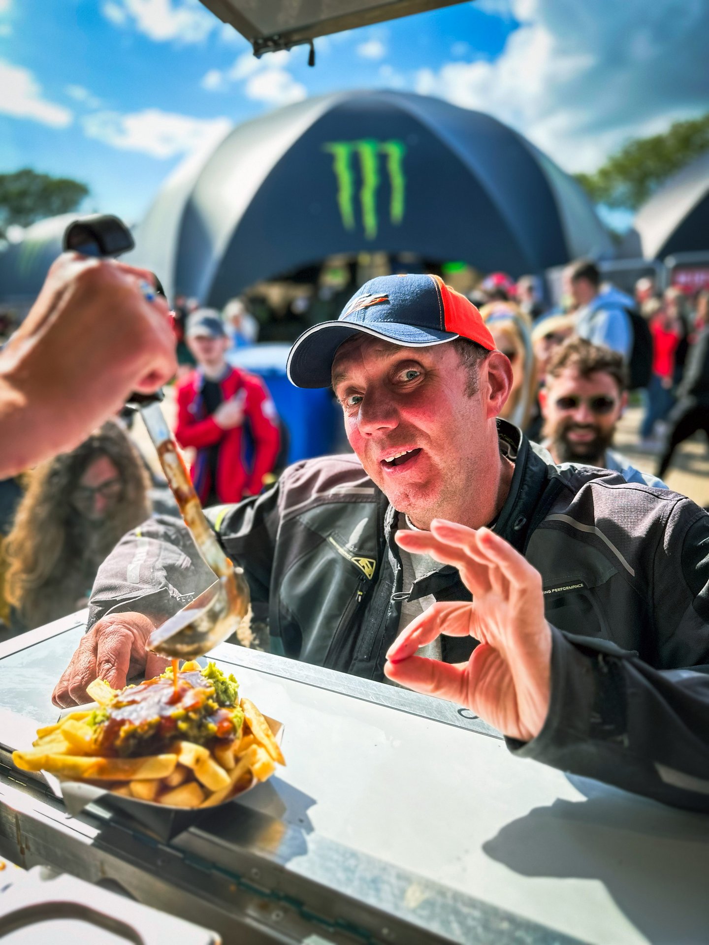 One happy Sea Diner customer