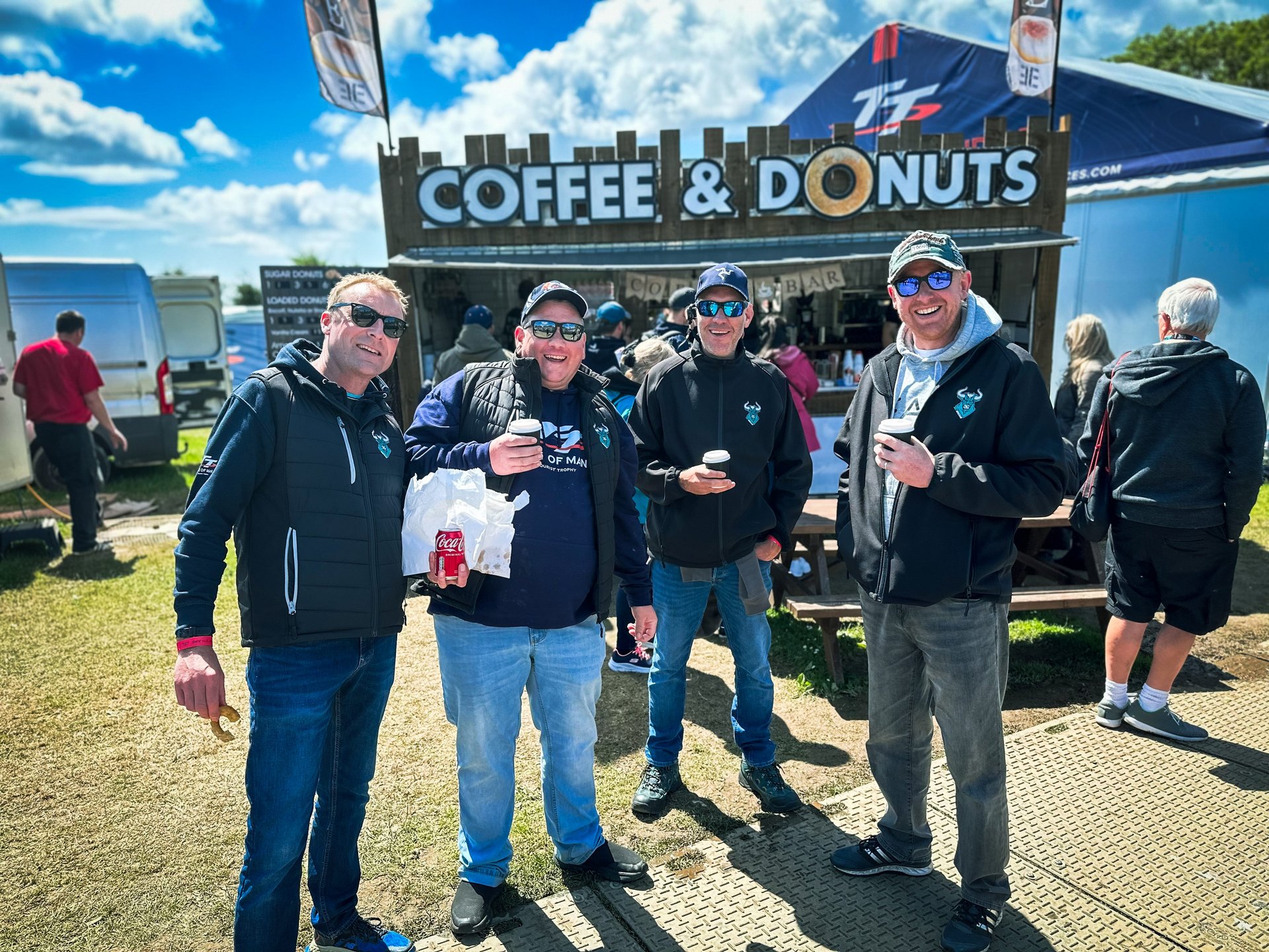 Customers enjoying Coffee &amp; Donuts - The Street Diner