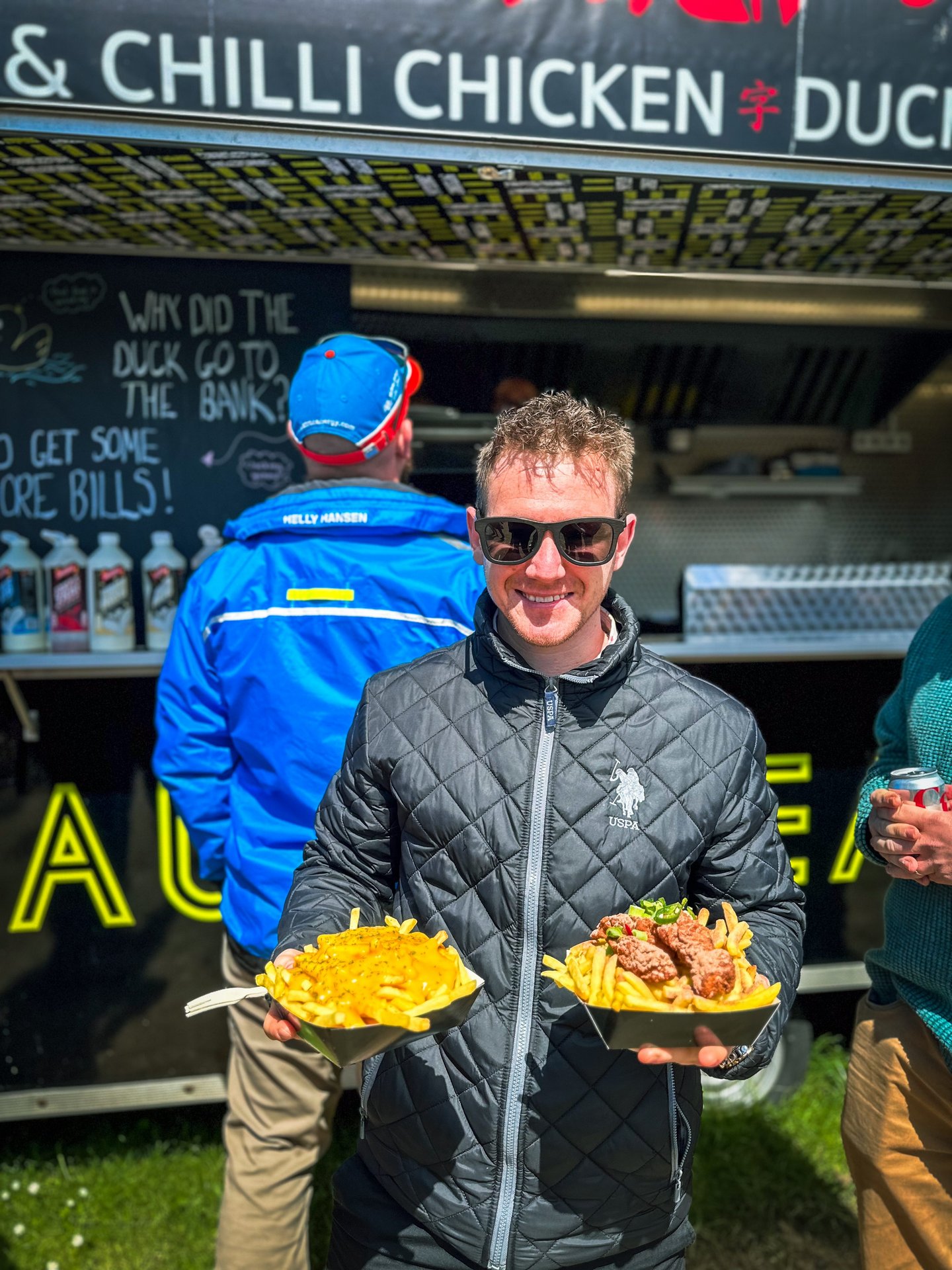 One happy Crispy Duck &amp; Fried Chicken customer.