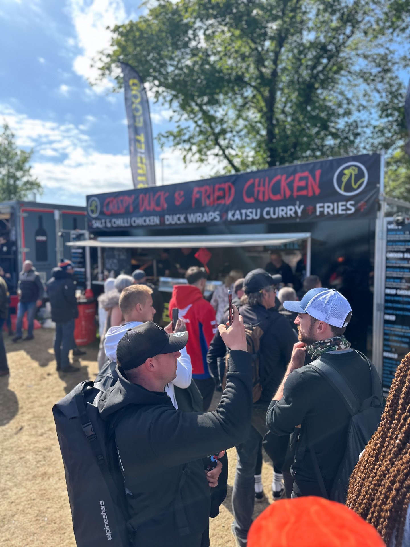 Crispy Duck &amp; Fried Chicken queue