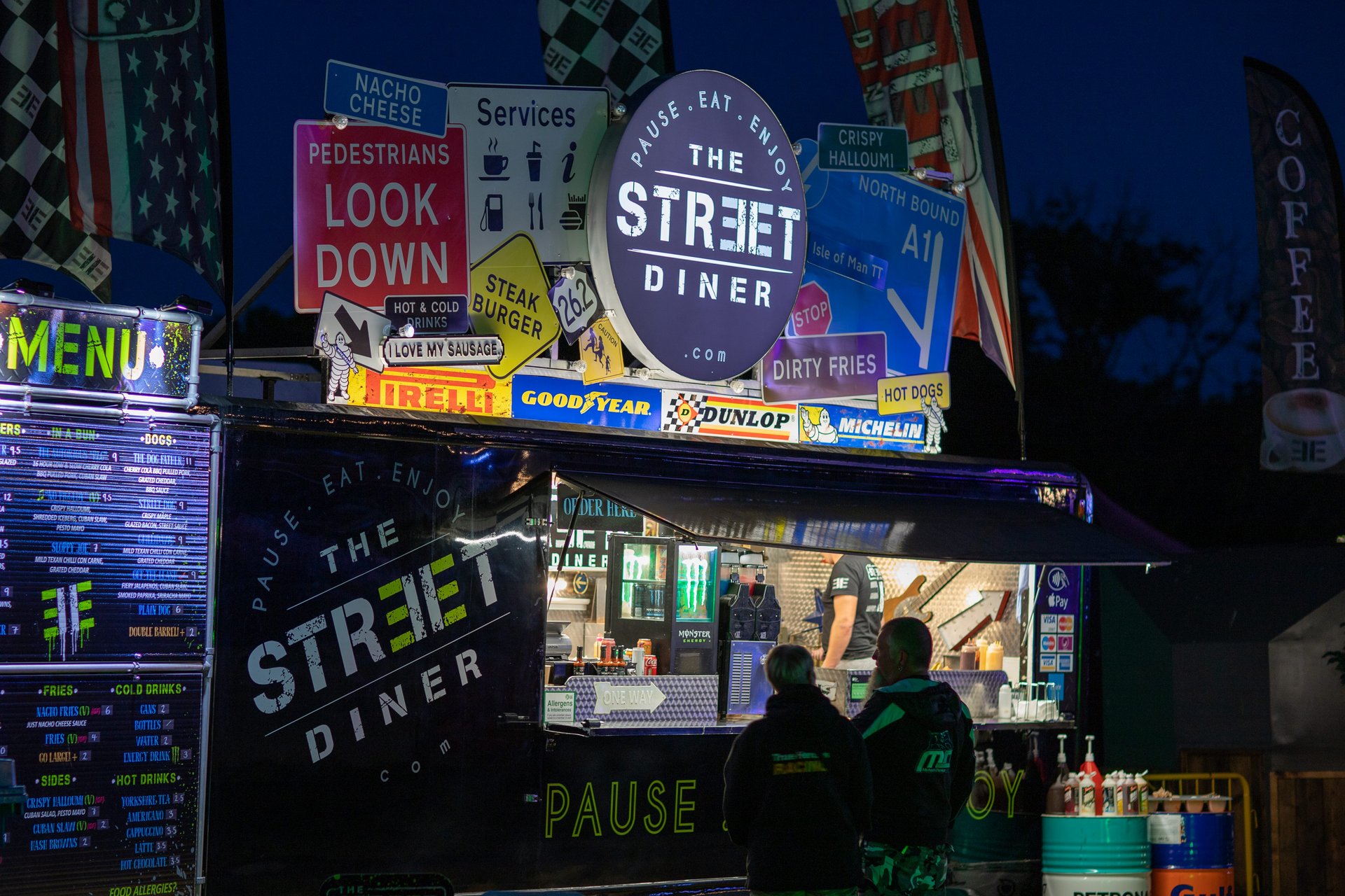 The Street Diner at night